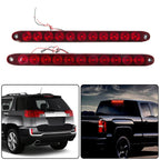 4X 16" 11 LED Red Truck Trailer Light Bar Stop Turn Tail Brake Light Strip Kit