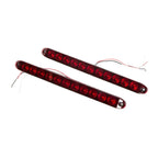 4X 16" 11 LED Red Truck Trailer Light Bar Stop Turn Tail Brake Light Strip Kit