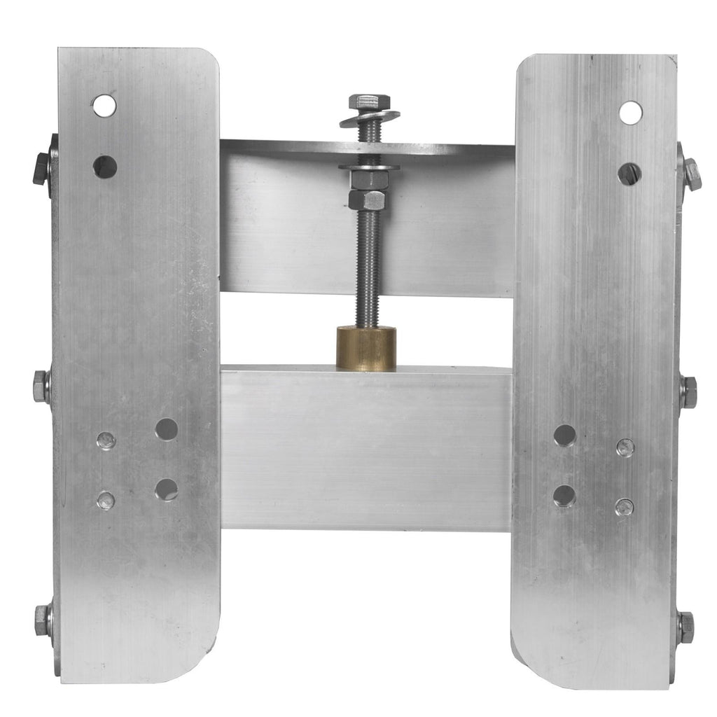 Boat Adjustable 4'' Outboard Boat Aluminum Motor Jack Plate Tool Silver