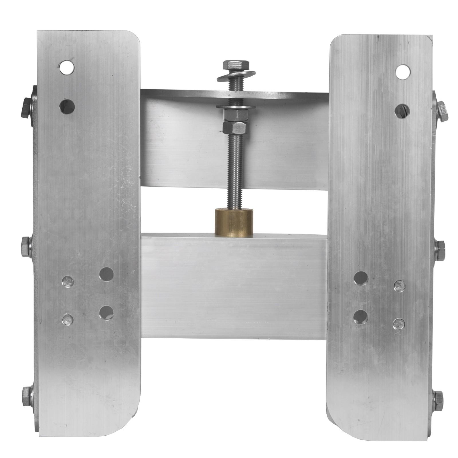 Boat Adjustable 4'' Outboard Boat Aluminum Motor Jack Plate Tool Silver