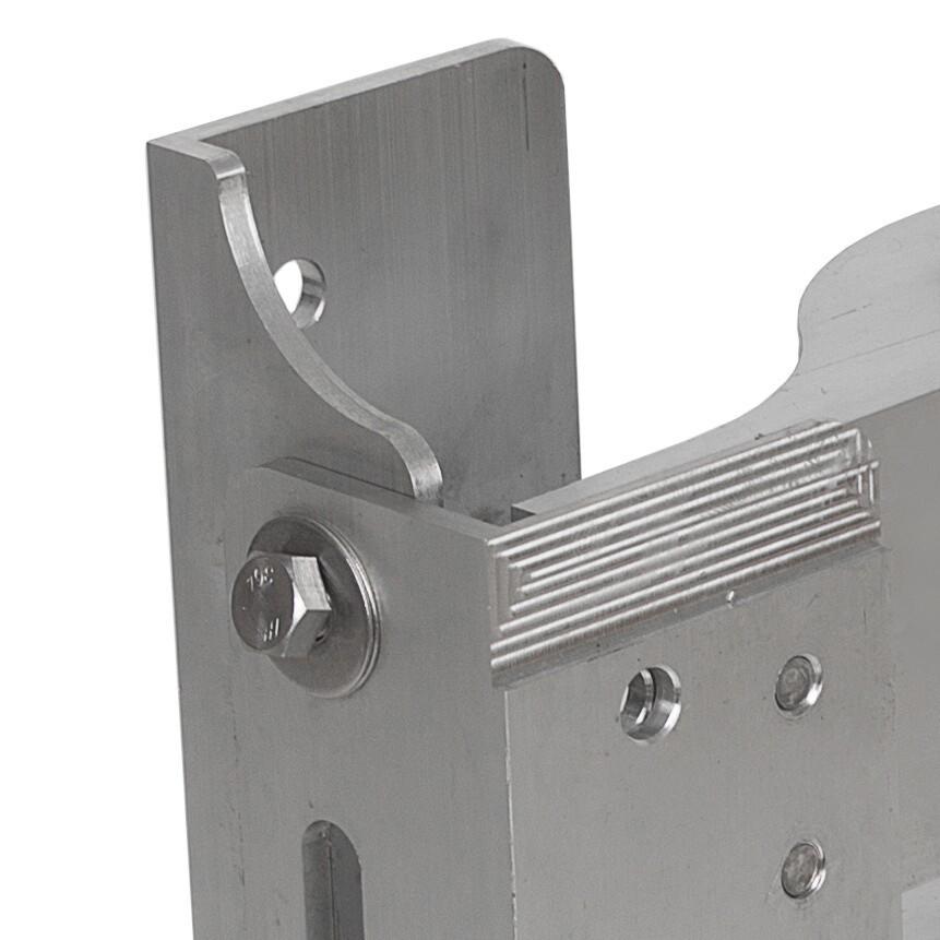 Boat Adjustable 4'' Outboard Boat Aluminum Motor Jack Plate Tool Silver