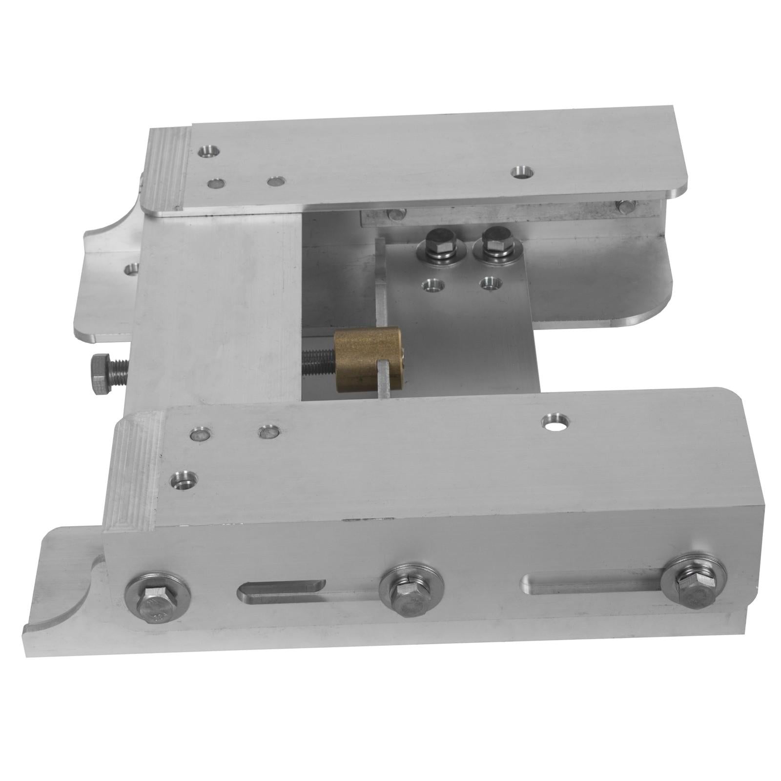 Boat Adjustable 4'' Outboard Boat Aluminum Motor Jack Plate Tool Silver