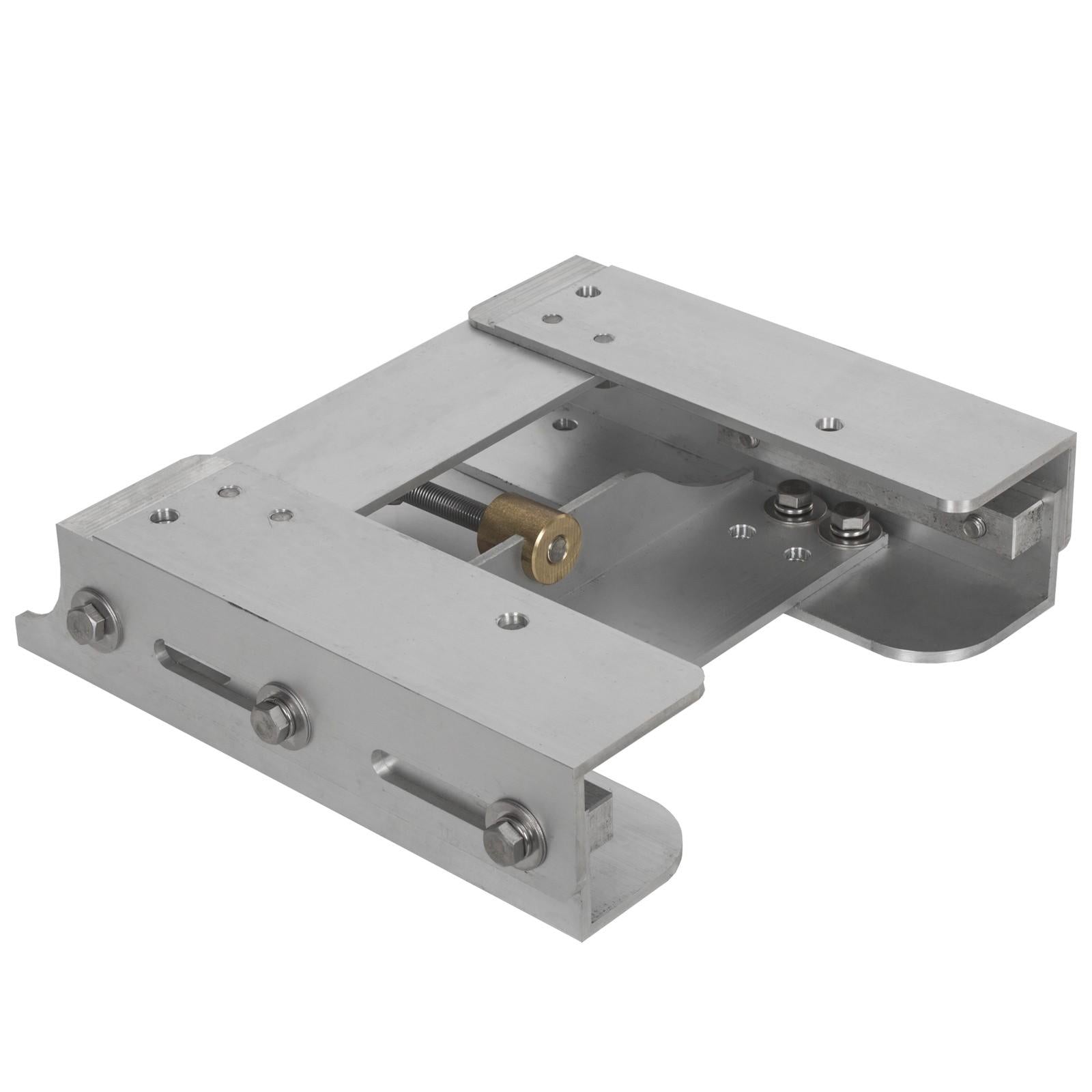Boat Adjustable 4'' Outboard Boat Aluminum Motor Jack Plate Tool Silver