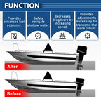Boat Adjustable 4'' Outboard Boat Aluminum Motor Jack Plate Tool Silver