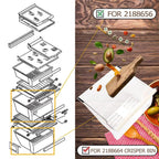 Crisper Pan Bottom Drawer Replace For Whirlpool Refrigerator WP2188664 2188664