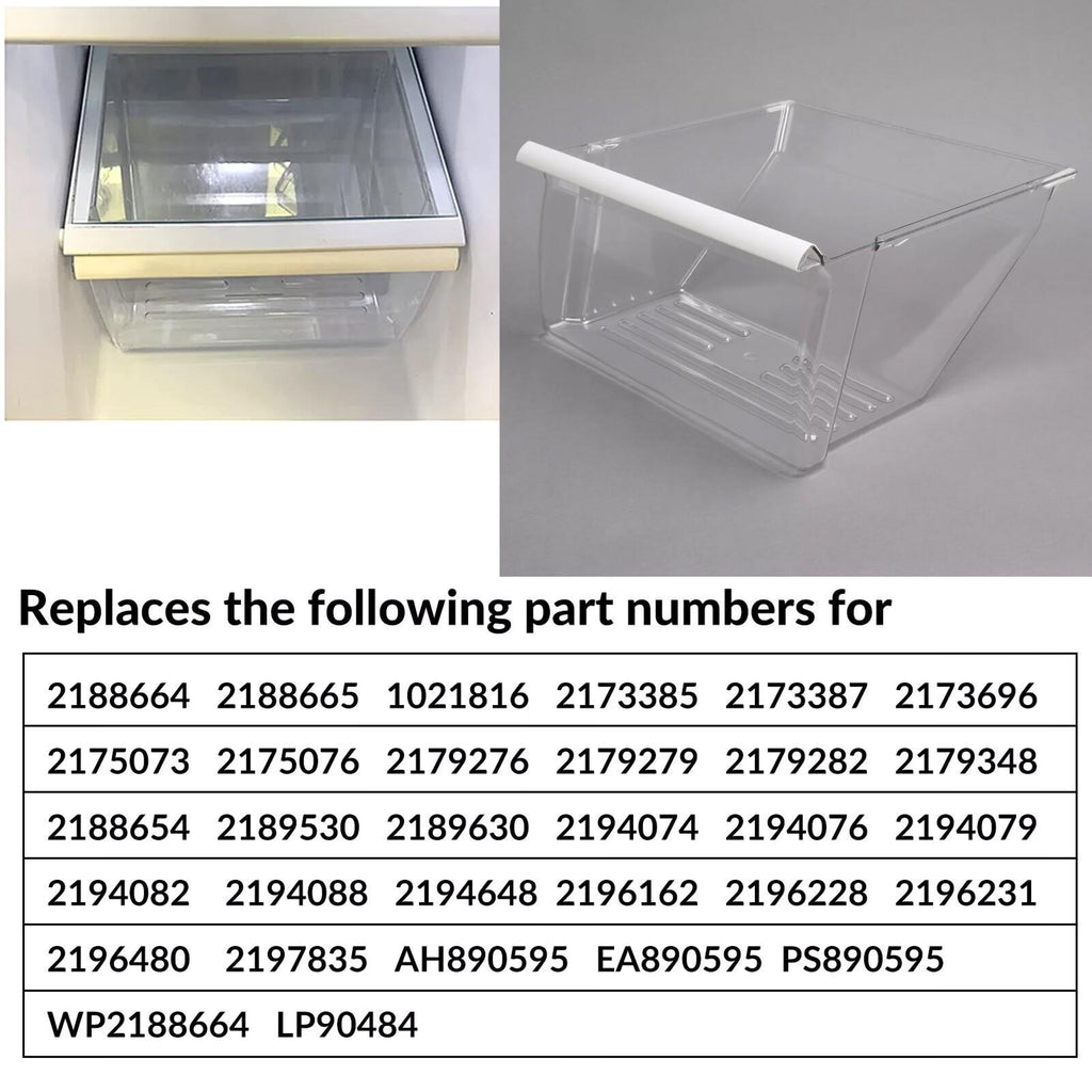 Crisper Pan Bottom Drawer Replace For Whirlpool Refrigerator WP2188664 2188664