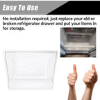 Crisper Pan Bottom Drawer Replace For Whirlpool Refrigerator WP2188664 2188664