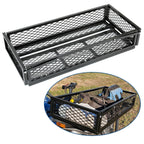 Front For  ATV Drop Cargo Basket Rack Storage Carrier Kit Universal Steel Black