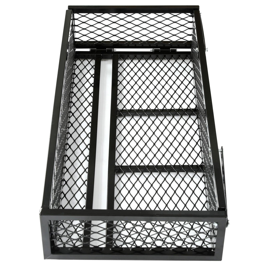 Front For  ATV Drop Cargo Basket Rack Storage Carrier Kit Universal Steel Black