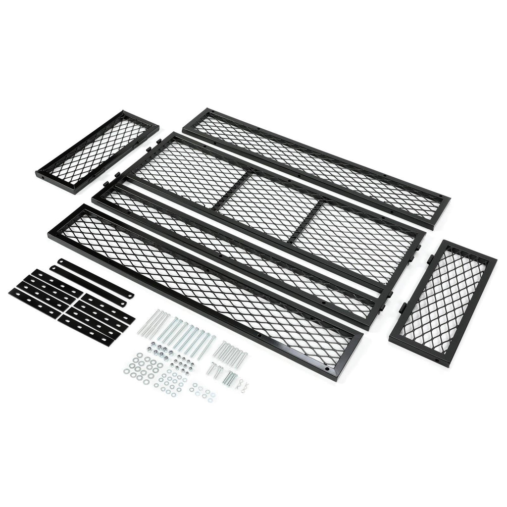 Front For  ATV Drop Cargo Basket Rack Storage Carrier Kit Universal Steel Black