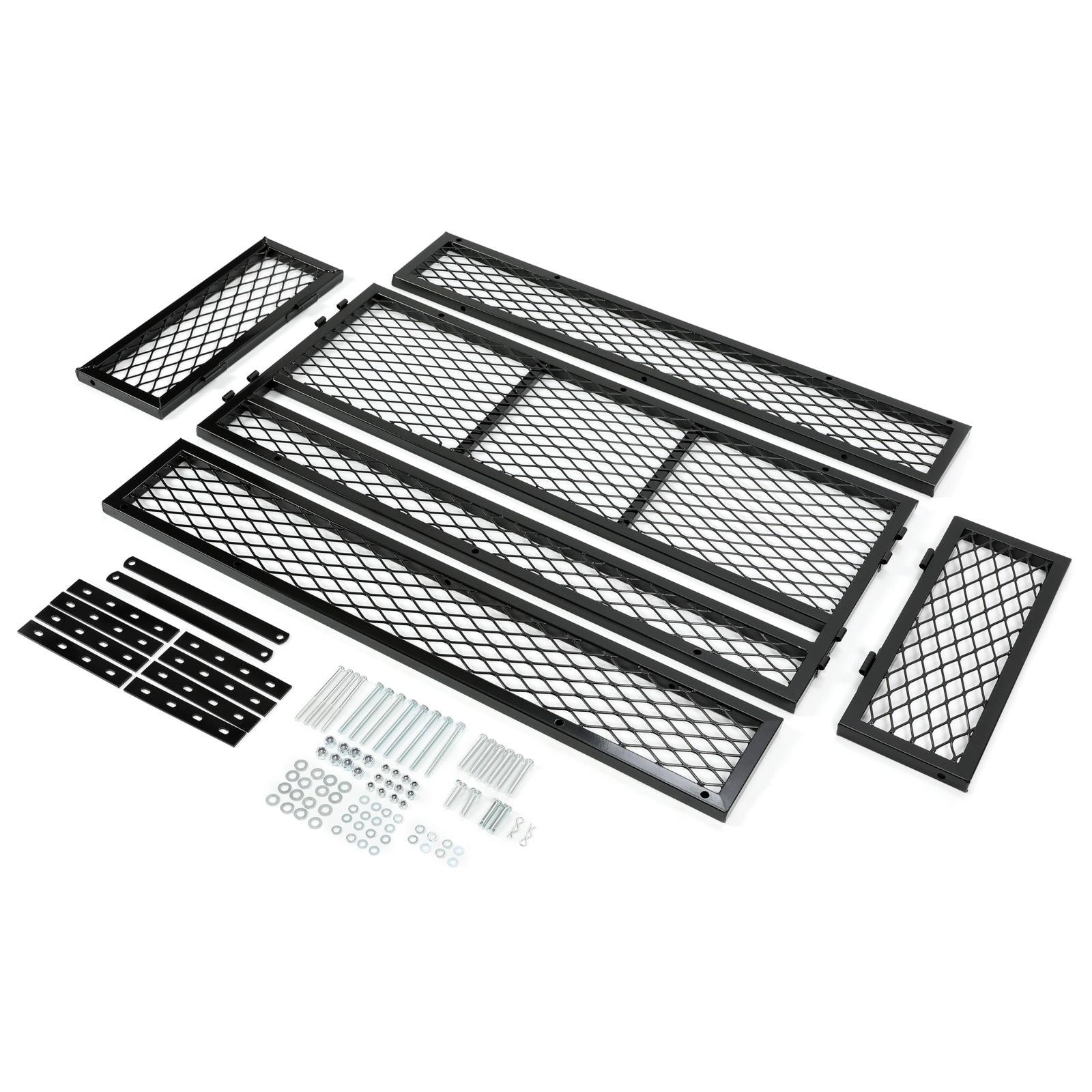 Front For  ATV Drop Cargo Basket Rack Storage Carrier Kit Universal Steel Black