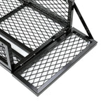 Front For  ATV Drop Cargo Basket Rack Storage Carrier Kit Universal Steel Black