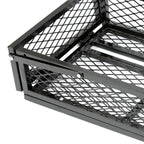 Front For  ATV Drop Cargo Basket Rack Storage Carrier Kit Universal Steel Black