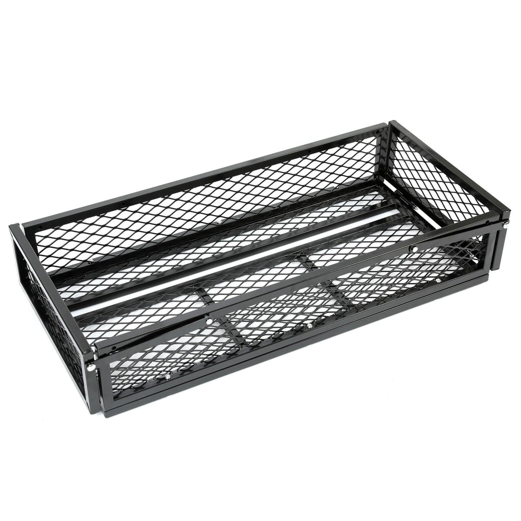 Front For  ATV Drop Cargo Basket Rack Storage Carrier Kit Universal Steel Black