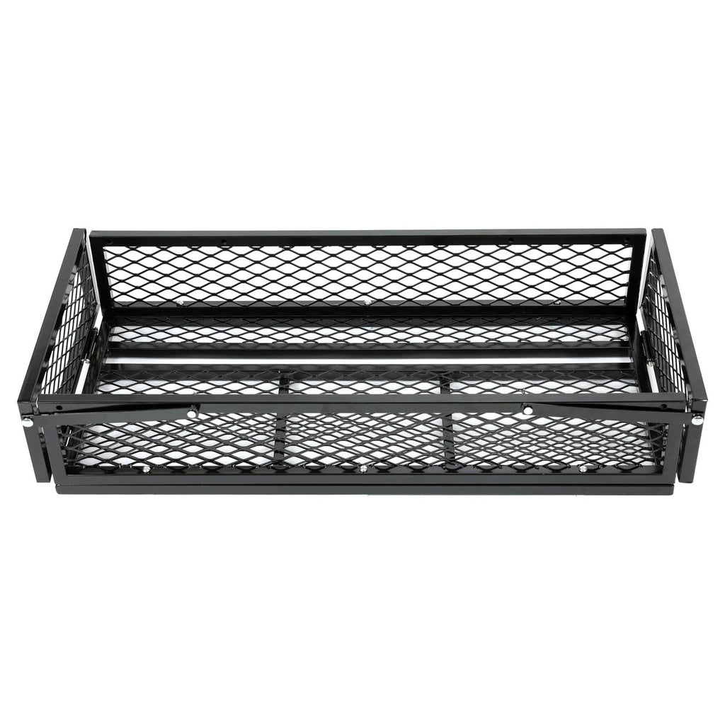 Front For  ATV Drop Cargo Basket Rack Storage Carrier Kit Universal Steel Black