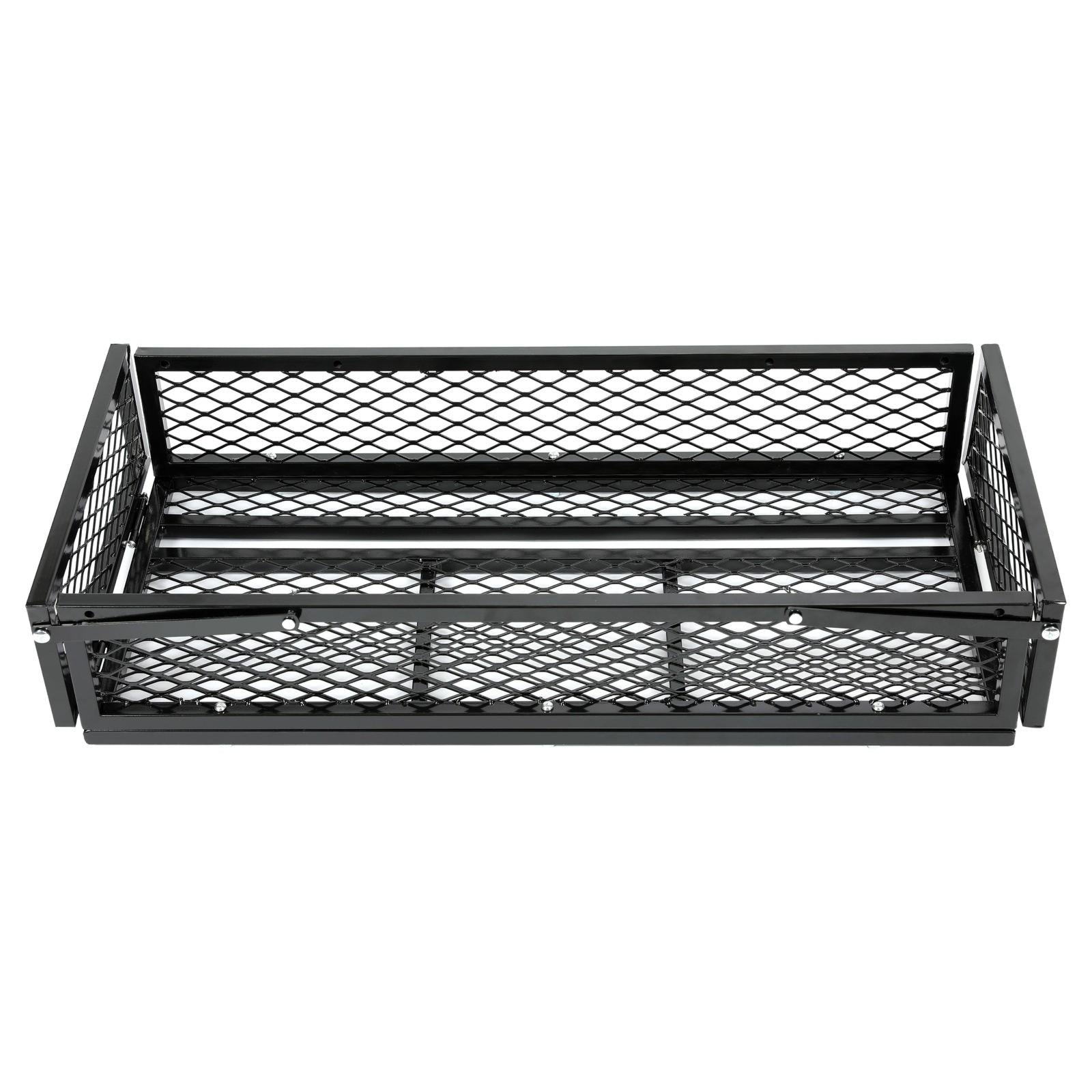 Front For  ATV Drop Cargo Basket Rack Storage Carrier Kit Universal Steel Black