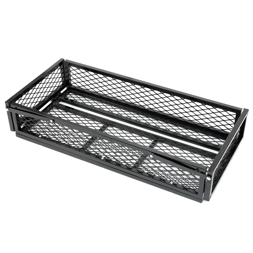 Front For  ATV Drop Cargo Basket Rack Storage Carrier Kit Universal Steel Black
