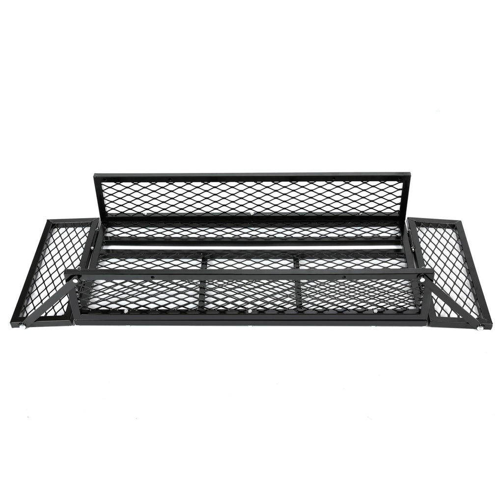 Front For  ATV Drop Cargo Basket Rack Storage Carrier Kit Universal Steel Black