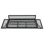 Front For  ATV Drop Cargo Basket Rack Storage Carrier Kit Universal Steel Black