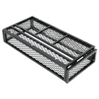 Front For  ATV Drop Cargo Basket Rack Storage Carrier Kit Universal Steel Black