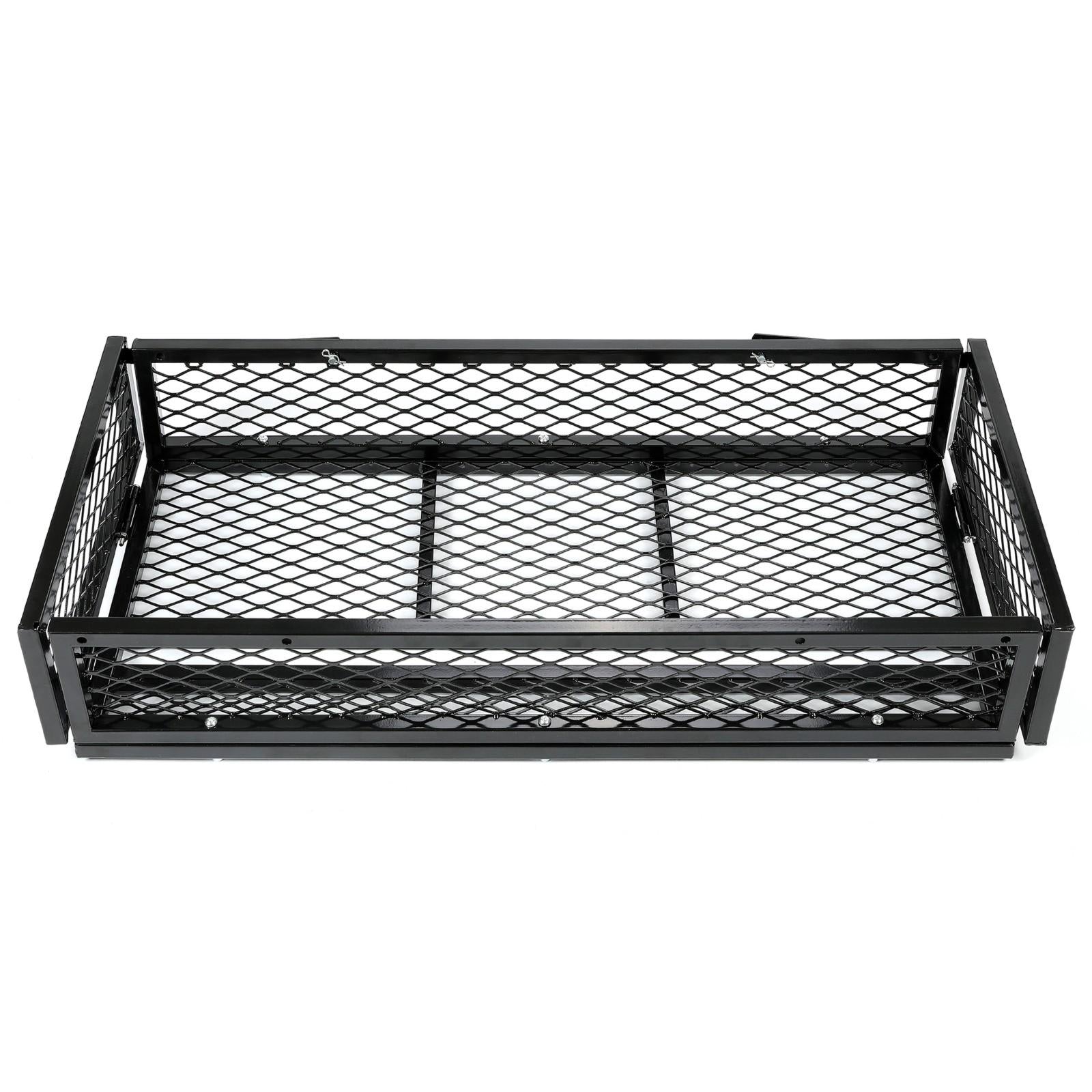 Front For  ATV Drop Cargo Basket Rack Storage Carrier Kit Universal Steel Black
