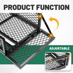 Front For  ATV Drop Cargo Basket Rack Storage Carrier Kit Universal Steel Black