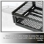 Front For  ATV Drop Cargo Basket Rack Storage Carrier Kit Universal Steel Black