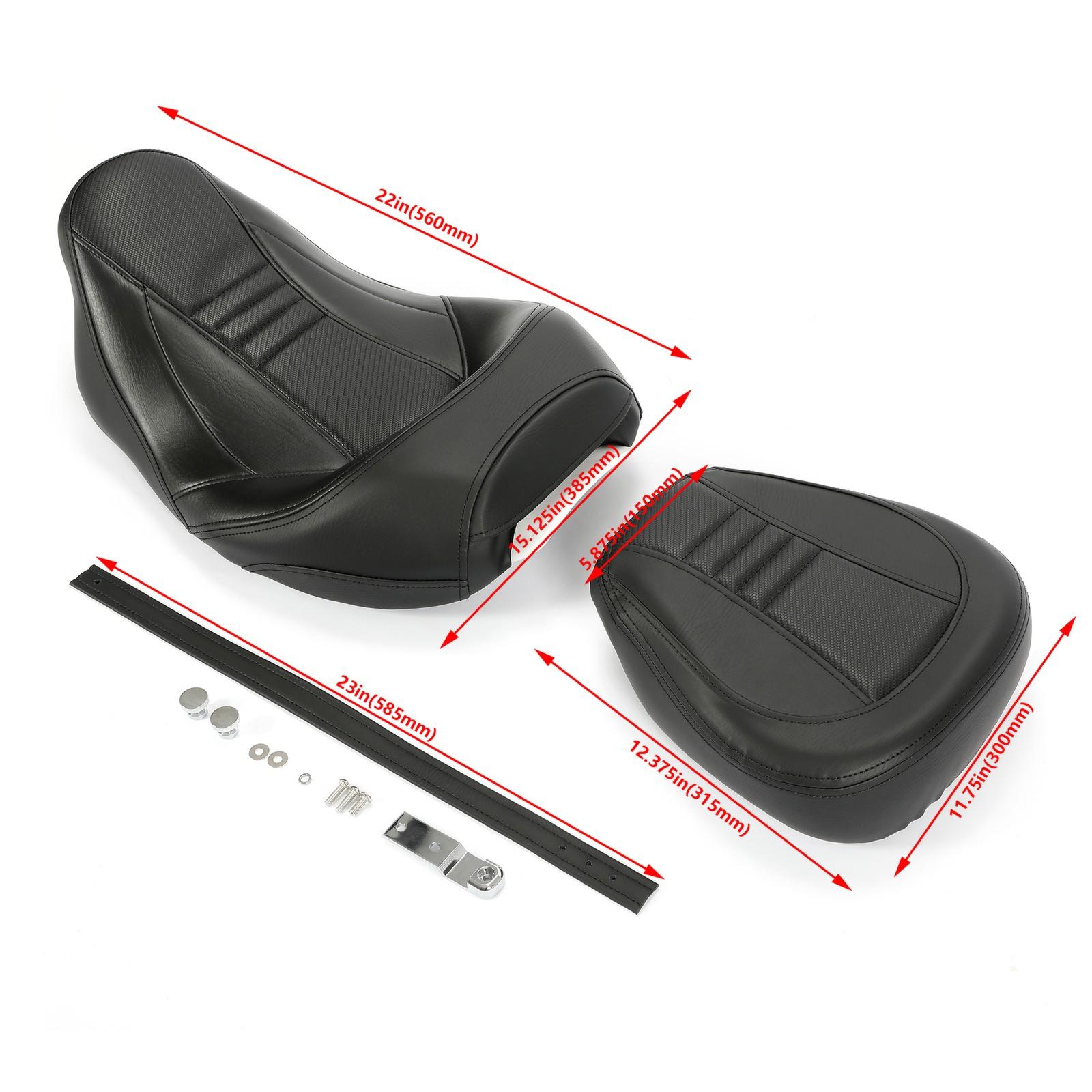 Low-Profile Driver Passenger Seat Fit For Harley Touring Road Glide 2009-2023