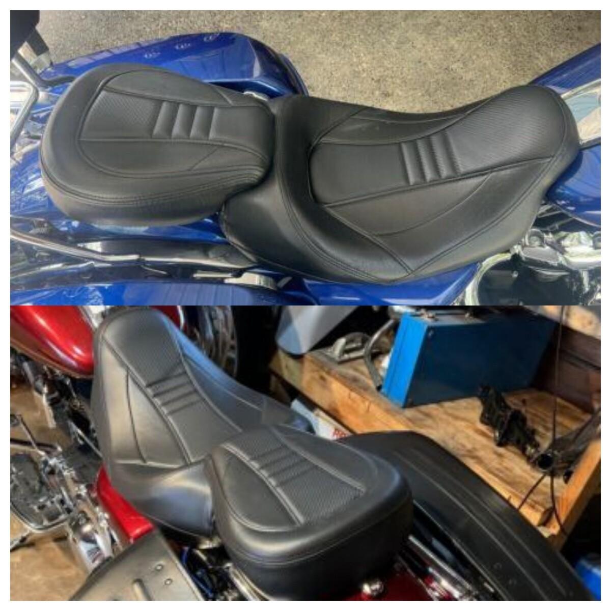 Low-Profile Driver Passenger Seat Fit For Harley Touring Road Glide 2009-2023
