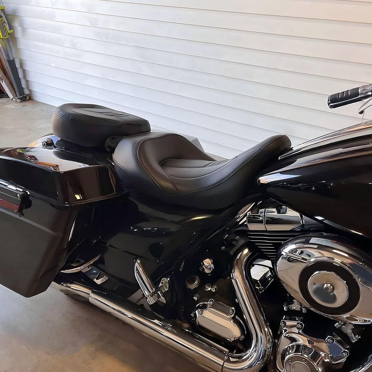 Low-Profile Driver Passenger Seat Fit For Harley Touring Road Glide 2009-2023