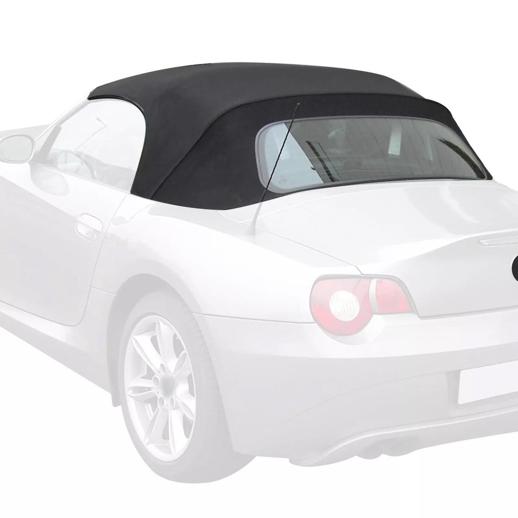 For 2003-2008 BMW Z4 Convertible Coupe Soft Top with Heated Glass Window, Black