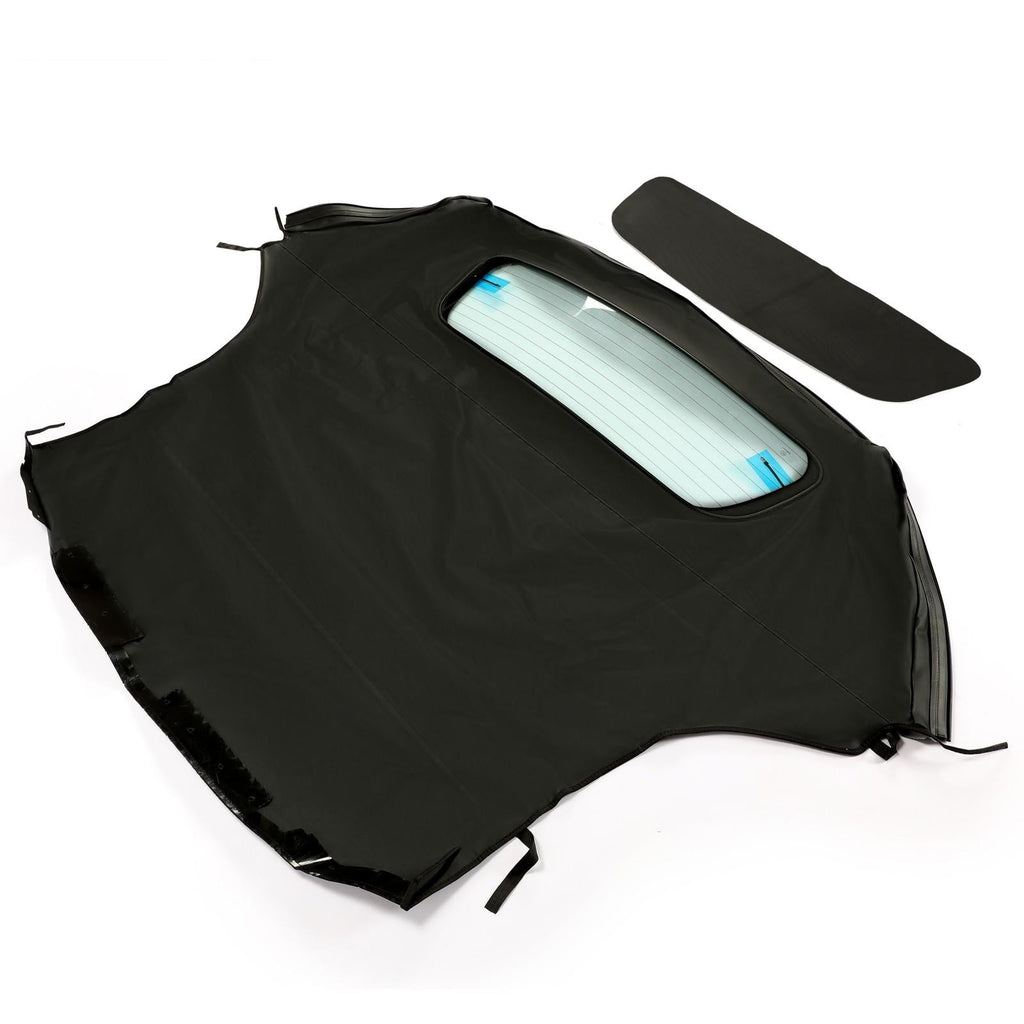 For 2003-2008 BMW Z4 Convertible Coupe Soft Top with Heated Glass Window, Black
