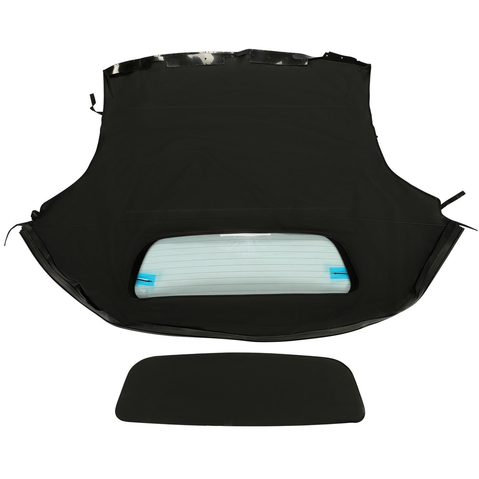 For 2003-2008 BMW Z4 Convertible Coupe Soft Top with Heated Glass Window, Black
