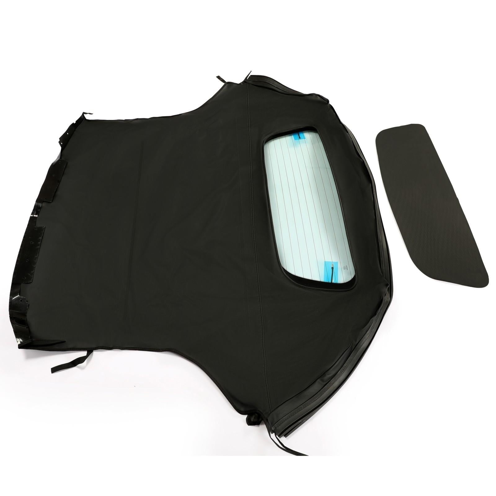 For 2003-2008 BMW Z4 Convertible Coupe Soft Top with Heated Glass Window, Black