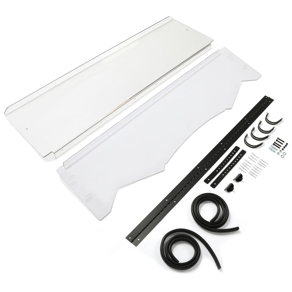 Folding Front Windshield Clear For 2016+ Kawasaki Teryx 800/Teryx4 800 2016-2024