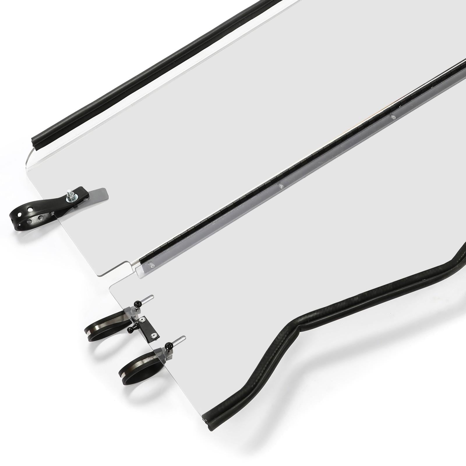 Folding Front Windshield Clear For 2016+ Kawasaki Teryx 800/Teryx4 800 2016-2024