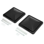 2PCS 14"X14" For RV Replacement Black Roof Vent Cover Camper Trailer Ventline