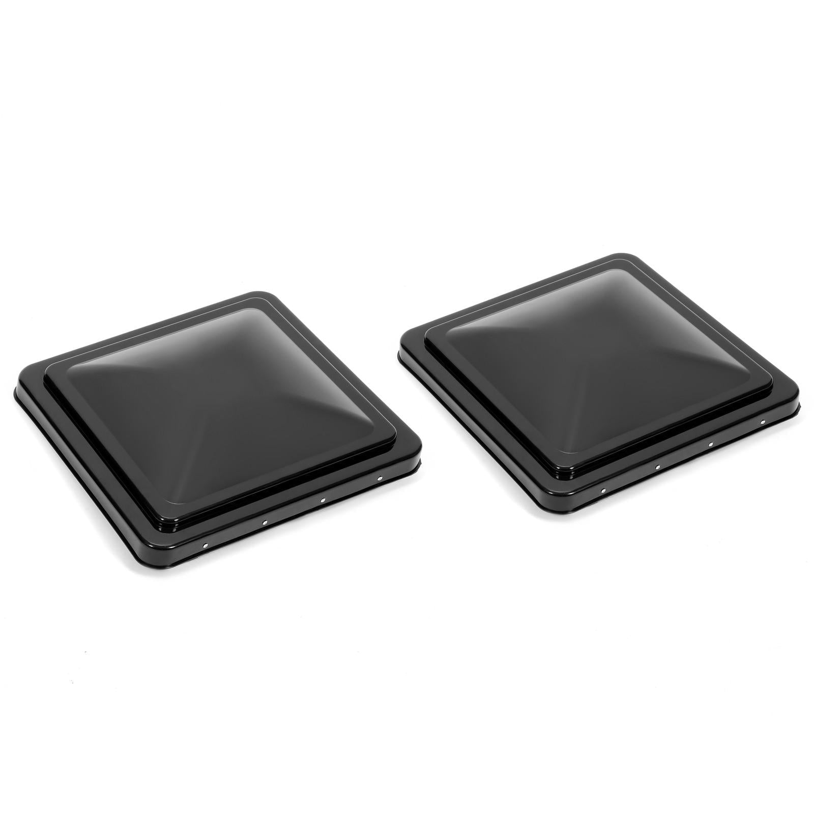2PCS 14"X14" For RV Replacement Black Roof Vent Cover Camper Trailer Ventline