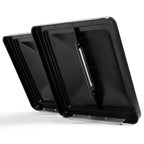 2PCS 14"X14" For RV Replacement Black Roof Vent Cover Camper Trailer Ventline