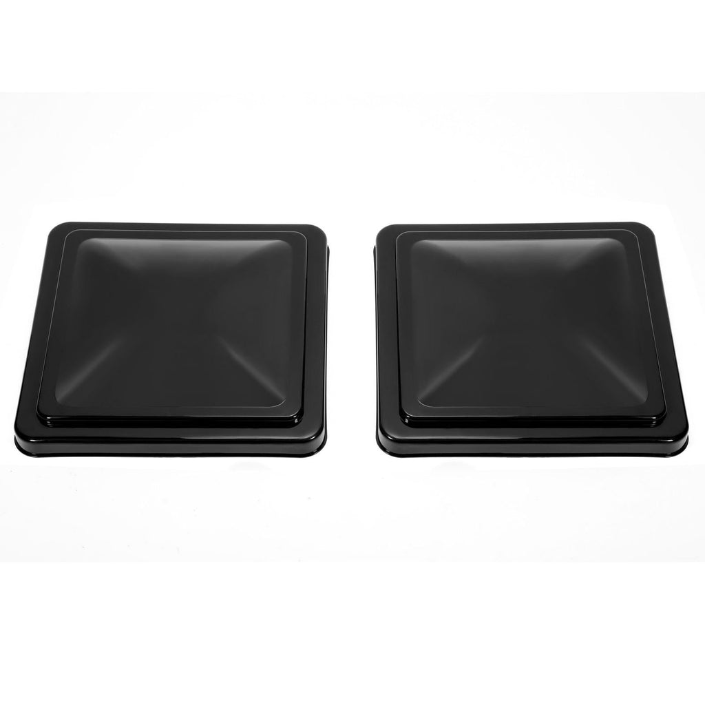 2PCS 14"X14" For RV Replacement Black Roof Vent Cover Camper Trailer Ventline