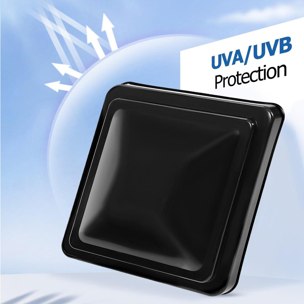 2PCS 14"X14" For RV Replacement Black Roof Vent Cover Camper Trailer Ventline