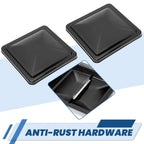 2PCS 14"X14" For RV Replacement Black Roof Vent Cover Camper Trailer Ventline