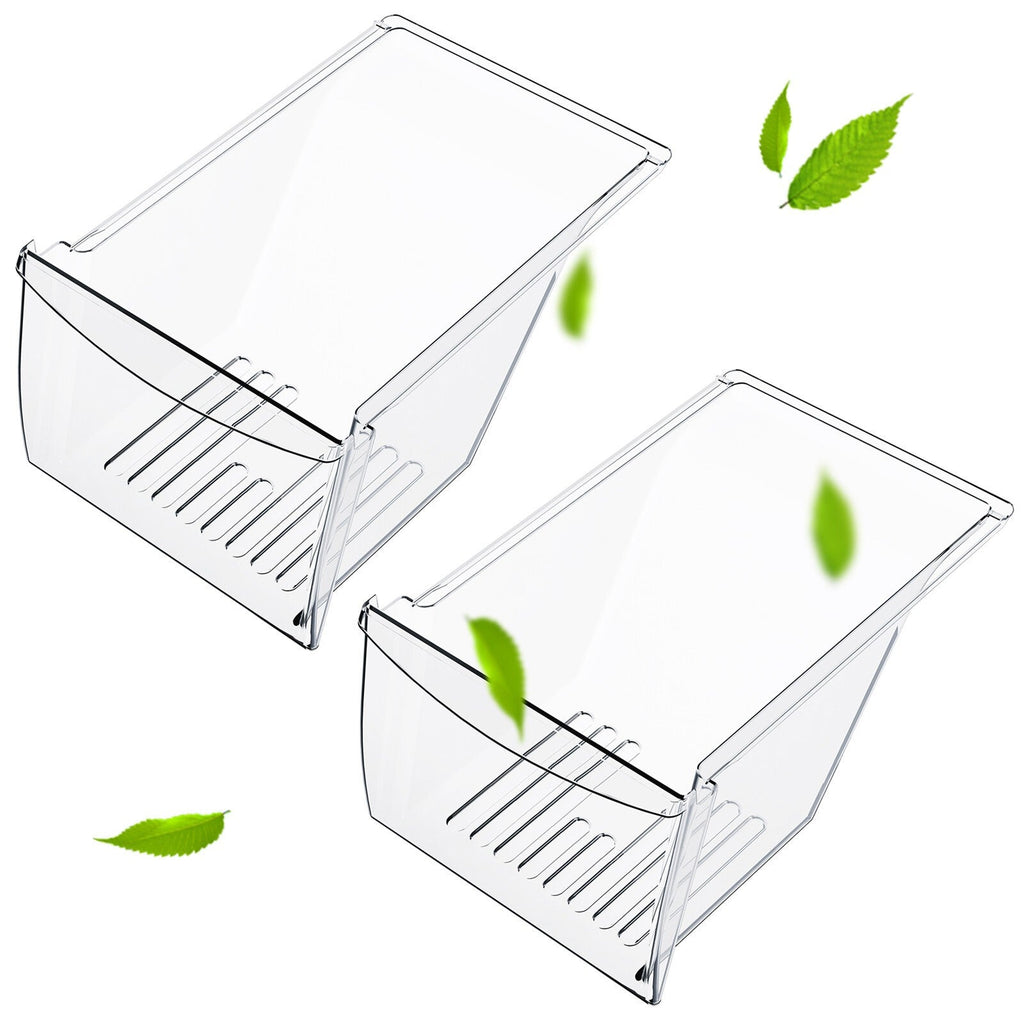 2 x Crisper Drawer Compatible with Frigidaire Refrigerator 240337103 240337107