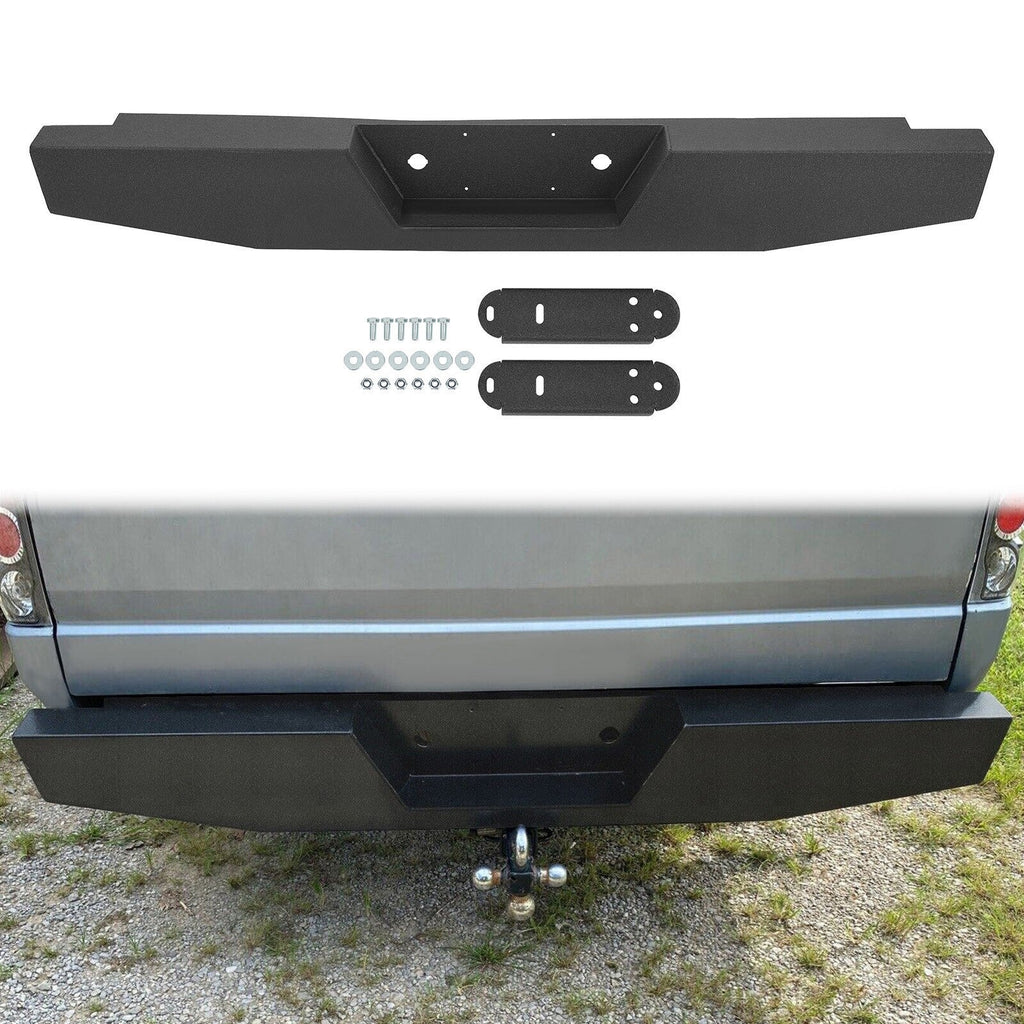 For 73-97 Ford F150 F250 F350 F-Series Full Size Steel Rear Bumper