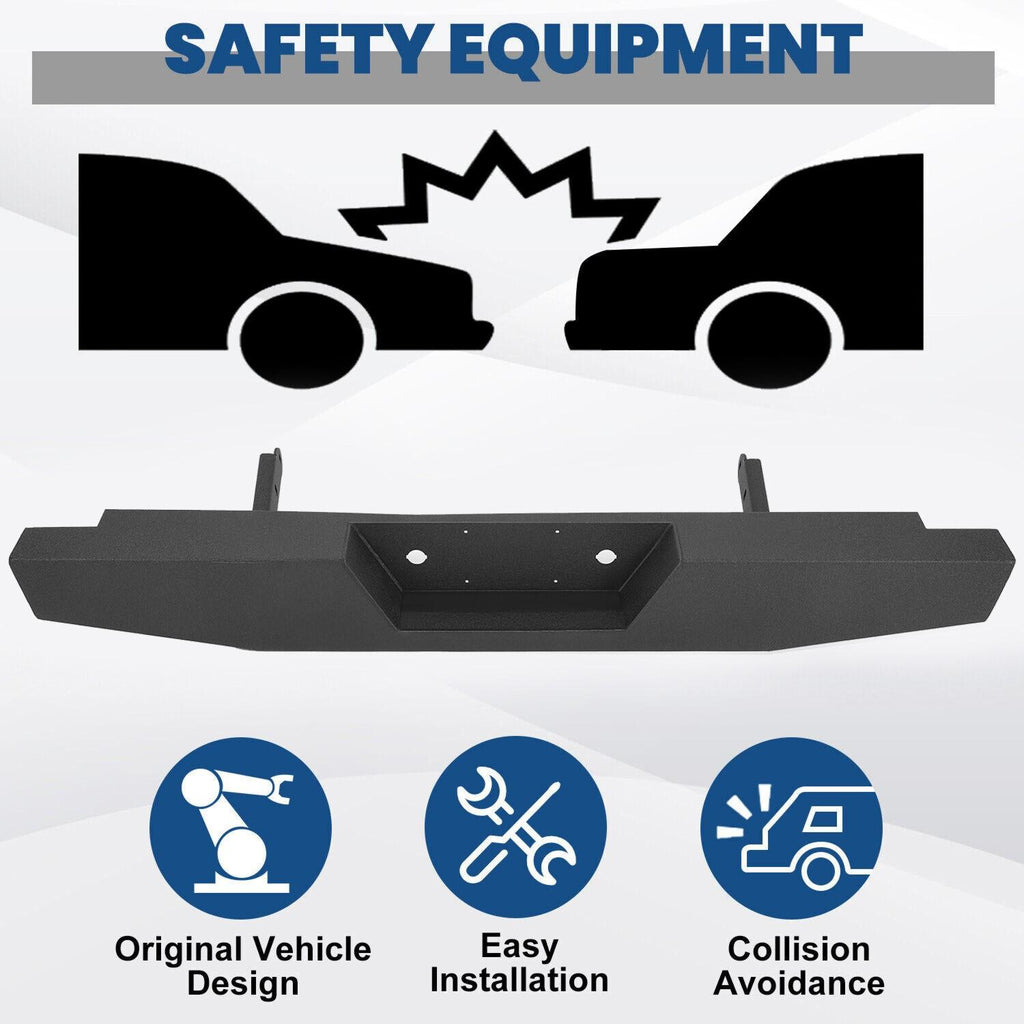 For 73-97 Ford F150 F250 F350 F-Series Full Size Steel Rear Bumper