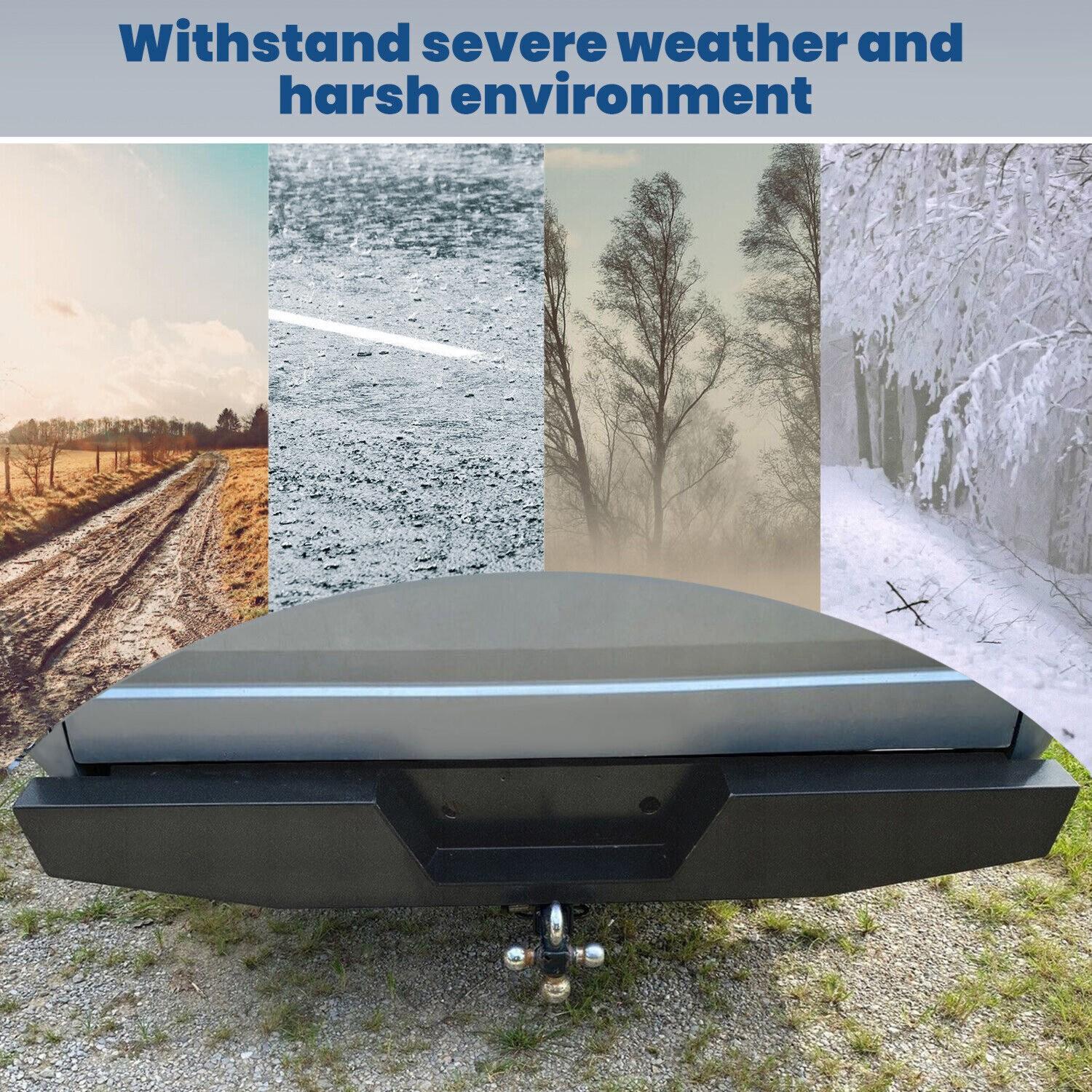 For 73-97 Ford F150 F250 F350 F-Series Full Size Steel Rear Bumper