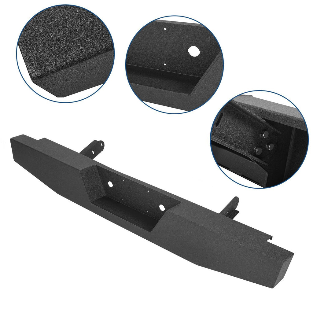 For 73-97 Ford F150 F250 F350 F-Series Full Size Steel Rear Bumper