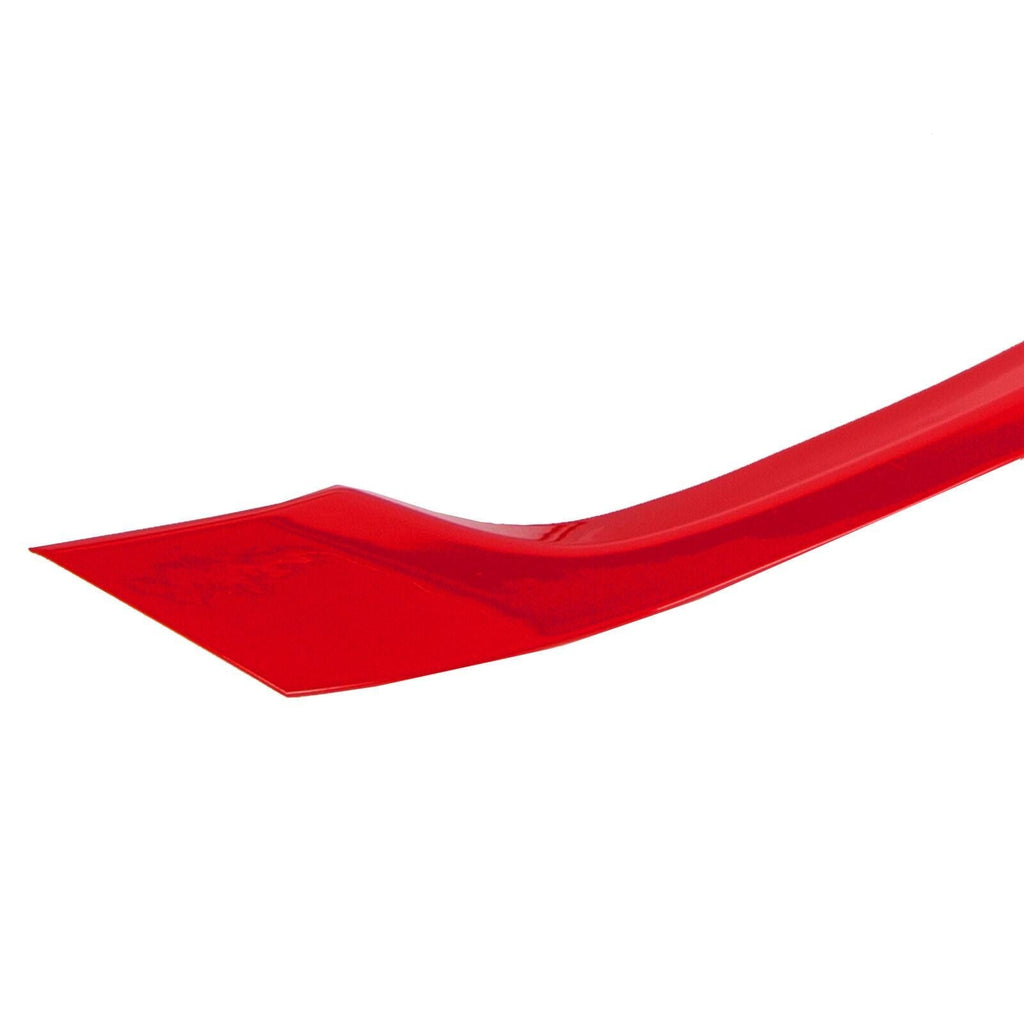 FOR 2016-2021 HONDA CIVIC JDM GLOSSY RED ABS FRONT GRILL TRIM COVER GARNISH- 3PC