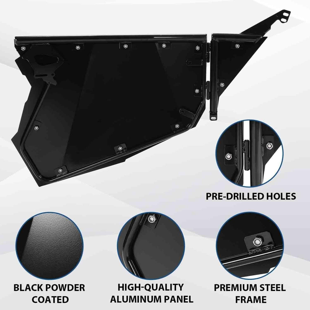 Pair Aluminum Full Doors UTV Side for 14-23 Polaris RZR XP 1000 Turbo S FOX High