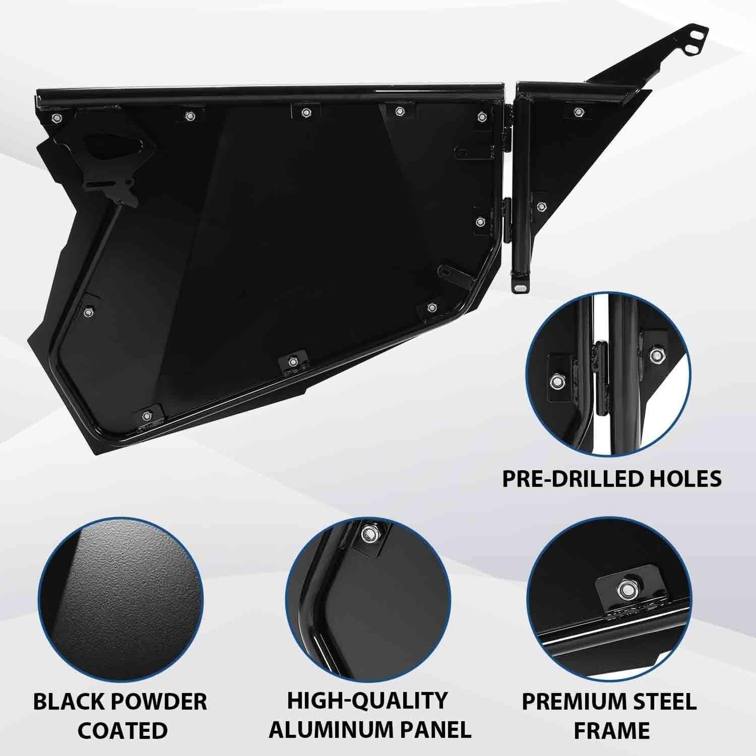 Pair Aluminum Full Doors UTV Side for 14-23 Polaris RZR XP 1000 Turbo S FOX High